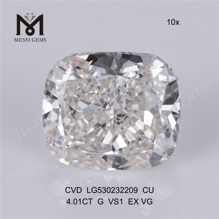 4.01CT G cvd fabricants de diamants cultivés en laboratoire vs1 cvd diamants synthétiques en vrac pour bijoux