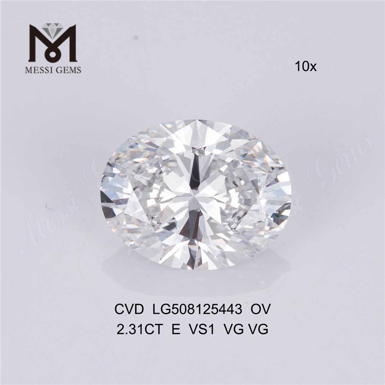 2.31ct E ov cvd diamant en gros OVAL diamants synthétiques lâches en vente