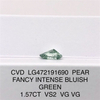 1.57CT VS2 bleu diamants synthétiques lâches CVD vert diamants cultivés en laboratoire en gros LG472191690
