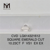 10,23 ct F VS1 SQUARE EMERALD CUT Diamants certifiés IGI CVD LG614321612 丨Messigems