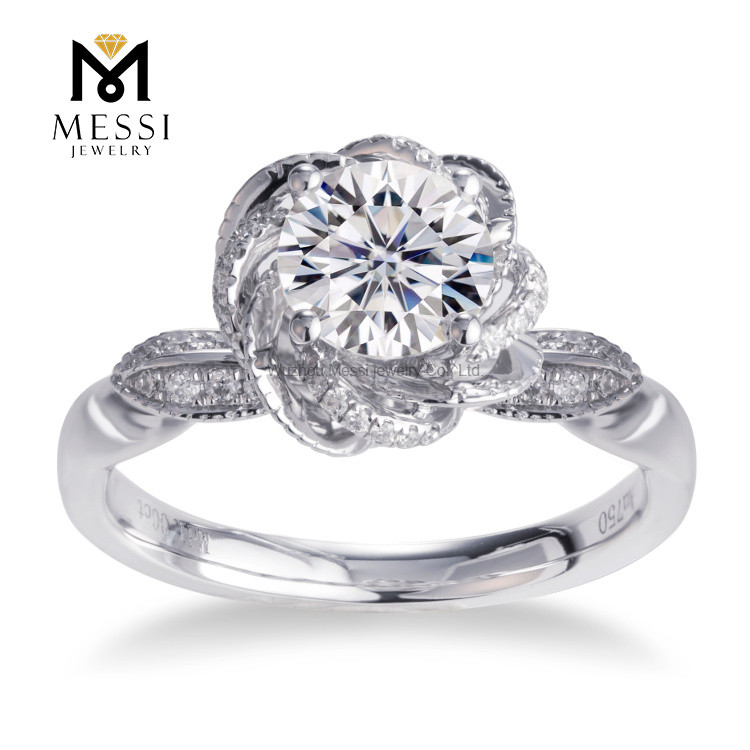 Bague en or blanc 14K Fashion Designer Diamond Rings Gift Jewerly