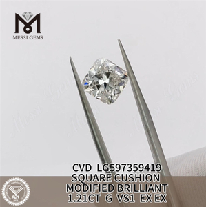Prix ​​du diamant cultivé en laboratoire 1,21 CT G VS1 cu par carat Conscience environnementale 丨 Messigems LG597359419 