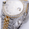 Montre de luxe Hip Hop Moissanite diamant pour hommes glacé VVS Moissanite
