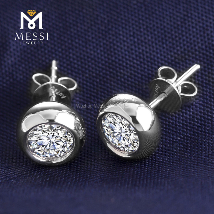 Prix ​​des boucles d'oreilles en or blanc et diamants