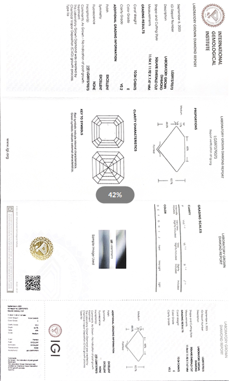 diamant CVD cultivé en laboratoire