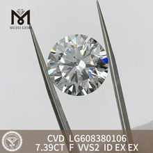 Diamants simulés 7,39 CT F VVS Achetez en ligne notre vaste inventaire de diamants IGI 丨 Messigems LG608380106