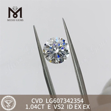 Diamant de laboratoire CVD 1,04 CT E VS2 pour des bijoux durables 丨 Messigems LG607342354