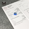 Diamants de culture en laboratoire taille émeraude bleue 6,02 ct VS1 CVD LG626468358 丨 Messigems 