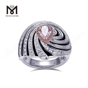 Bague en diamant taille poire The Allure of 2 carats Pink Lab-Grown Diamond