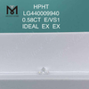 0.58CT blanc E/VS1 rond meilleur laboratoire fait diamants IDEAL
