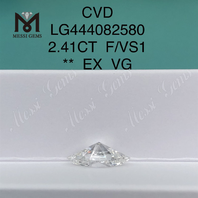 2.41ct BRILLANT laboratoire créé diamant marquise F VS1