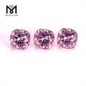 GRA Pink Color Cushion Cut 3-9mm moissanite synthétique