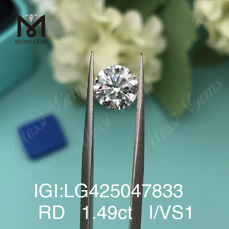 1,49 carat I/VS1 3VG Diamant rond de 1,5 carat créé en laboratoire