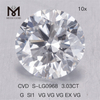 3.03CT G SI1 3VG cvd lab diamant forme ronde