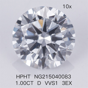 HPHT 1.00CT diamant fabriqué par l'homme D VVS1 3EX Diamants de laboratoire