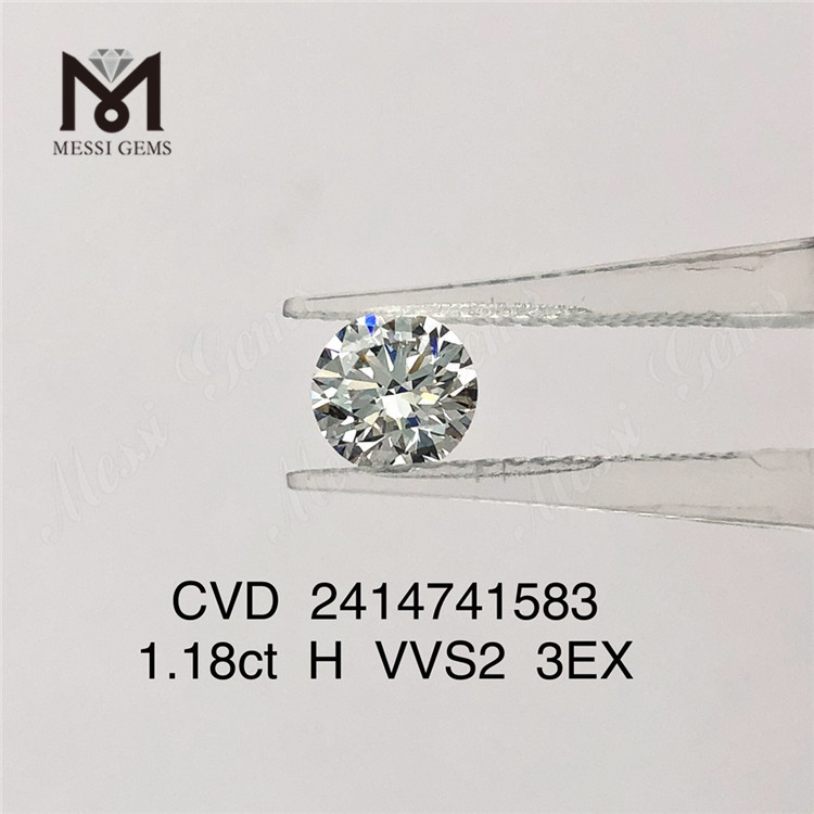 1.18ct H rd lab diamond 3EX vvs acheter des diamants cvd en ligne prix d\'usine