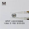 1.50CT D VS hpht diamant EX prix d\'usine de diamants de laboratoire