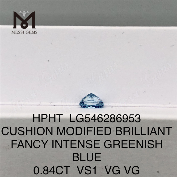 0.84CT COUSSIN coupe VERT BLEU VS1 VG VG diamant de laboratoire HPHT LG546286953