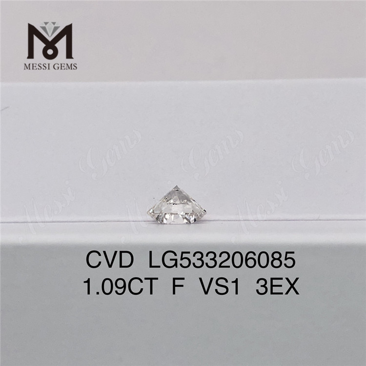 1.09CT diamant rond fabriqué par l\'homme D VVS1 3EX Cvd diamant en gros