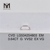 3.64CT G VVS2 EX VG EM meilleurs diamants de laboratoire en ligne CVD LG534254803