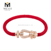 Bracelet Moissanite or rose femmes bijoux cadeau chaîne fête unisexe Oem Bracelet à la mode