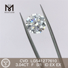 3.04CT F cvd diamant fabriqué par l\'homme si1 prix d\'usine de diamant de laboratoire en vrac
