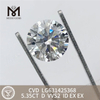 Diamants de culture de laboratoire CVD ronds 5,35 CT D VVS2 ID LG631425368 丨 Messigems 