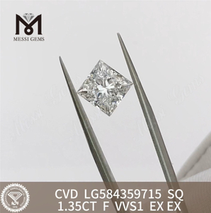 Certificat de diamant 1,35CT F SQ VVS1 IGI pour chaque occasion 丨 Messigems LG584359715 
