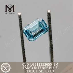 2.01CT EM FANCY INTENSE BLEU diamant en vrac CVD LG611353655 