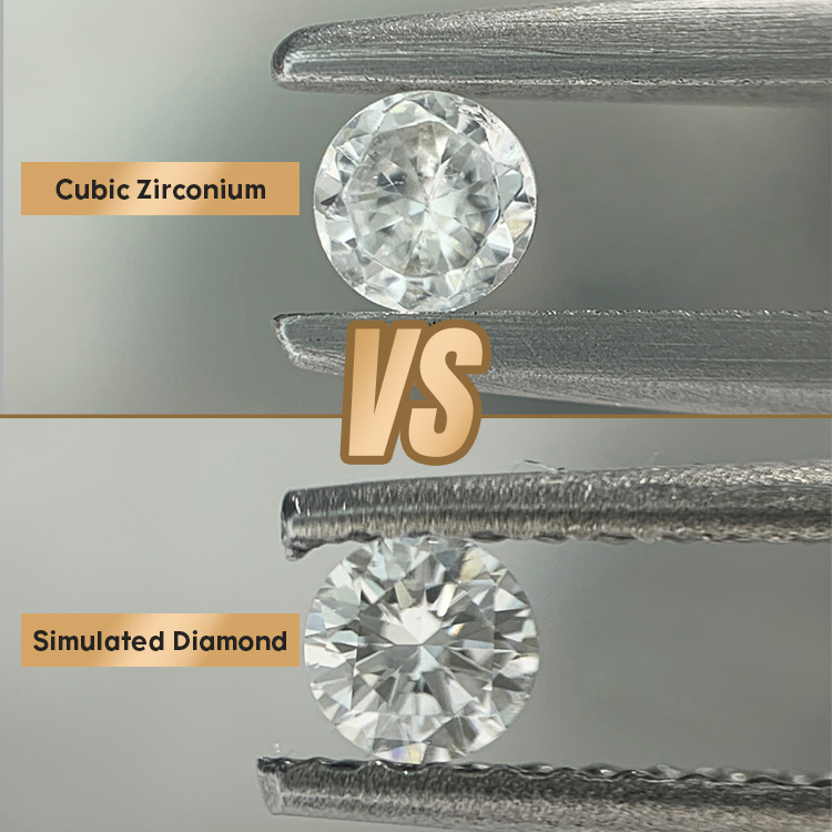 Diamant simulé vs CZ