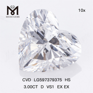 3.00CT D VS1 EX EX Explore Premium CVD HS diamants créés en laboratoire LG597379375 丨 Messigems