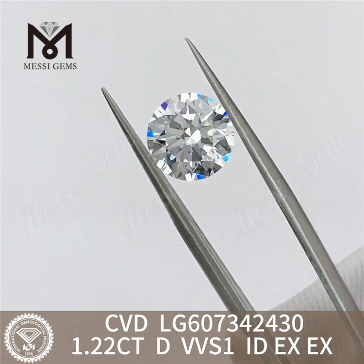 Diamant de laboratoire 1,22 CT D VVS1 1 carat Collection CVD 丨 Messigems LG607342430