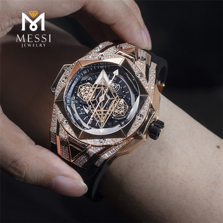 montres moissanite hommes