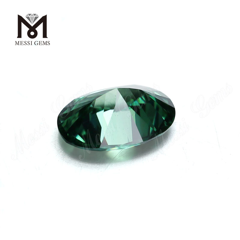 Pierres précieuses en vrac fabrication de bijoux 10*12 pierre de moissanite ovale verte