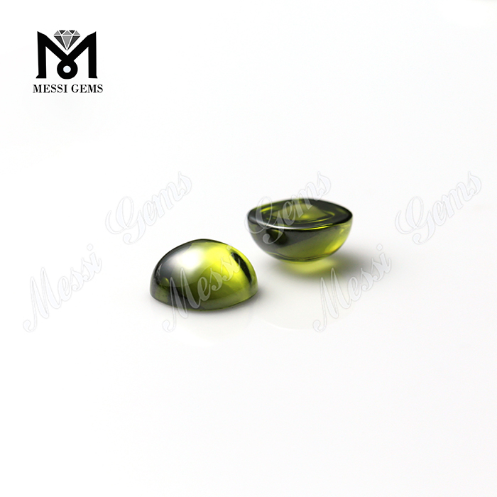Couleur olive jouer ou feu Coussin-CAB zircone cubique prix de gros 10x10mm