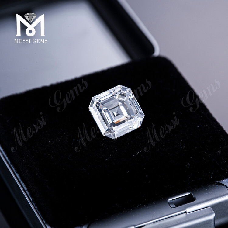 3.76ct G VS Lab Grown diamond VG SQUARE EMERALD cut Diamants créés en laboratoire