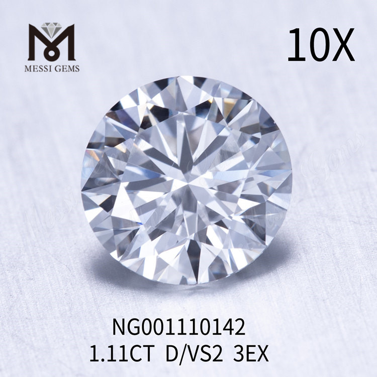 1.11ct VS2 RD D EX Cut prix du diamant de laboratoire par carat