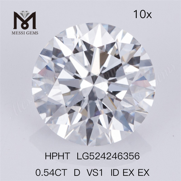 0.54ct VS1 ID EX EX Loose HPHT Diamond Lab Diamonds Factory Stock
