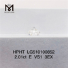 2.01CT E VVS HPHT diamants RD Cut diamants de laboratoire prix usine