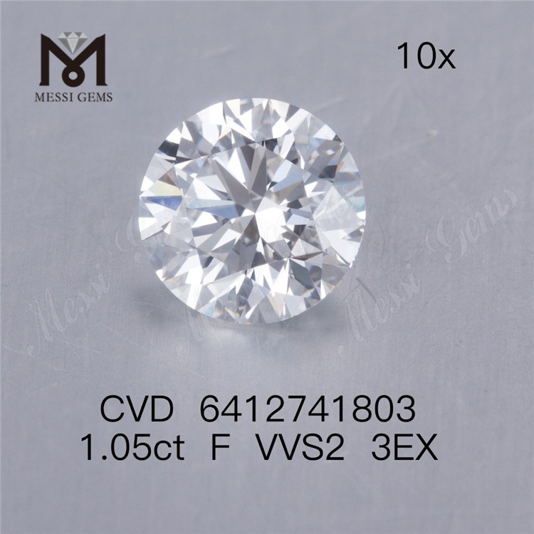1.05ct VVS cvd diamant prix de gros F 3EX homme mande diamant en vente