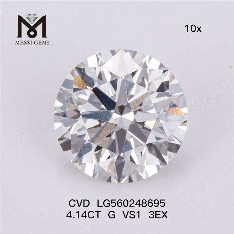 4.14CT G VS1 3EX CVD diamant cultivé en laboratoire IGI