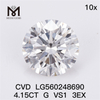 4.15CT G VS1 3EX CVD diamant de laboratoire IGI