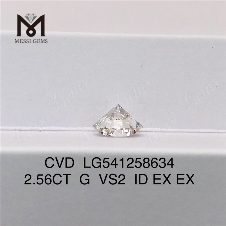 2.56ct G fabriqué par l\'homme rond diamant cultivé en laboratoire prix de gros en vente