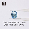 1.41ct OVAL Cut IGI VS2 EX diamant cultivé en laboratoire