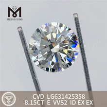 8.15CT E VVS2 ID diamants manufacturés en vrac CVD LG631425358 丨 Messigems