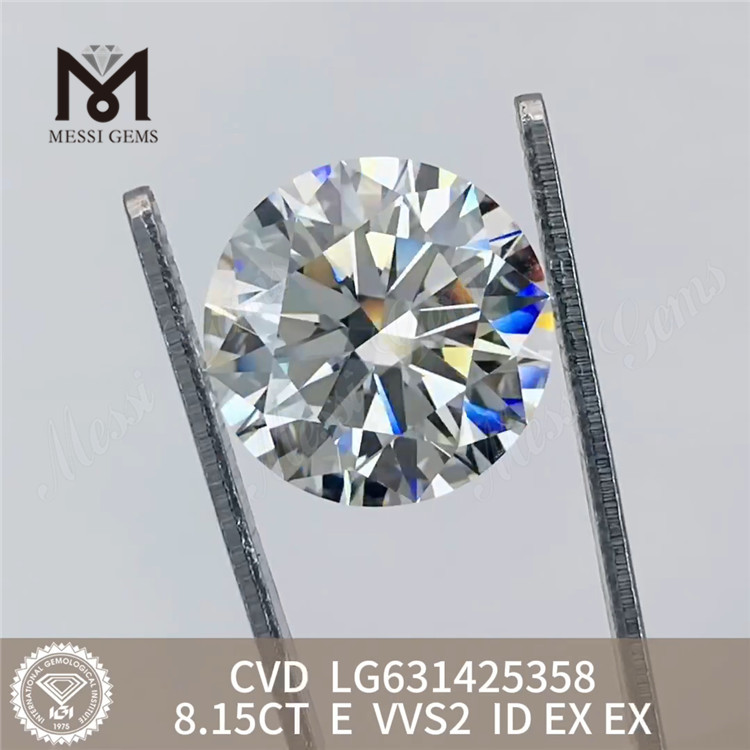 8.15CT E VVS2 ID diamants manufacturés en vrac CVD LG631425358 丨 Messigems