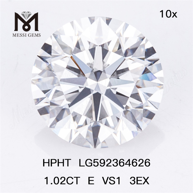 1.02CT E VS1 3EX 1ct HPHT Diamants IGI LG592364626 