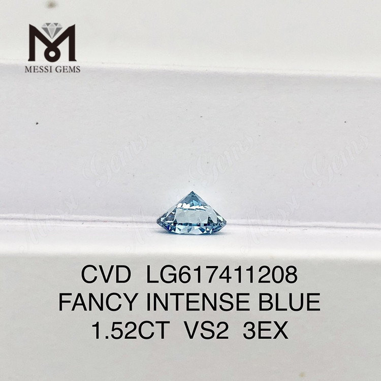 Diamants cultivés en laboratoire certifiés IGI 1,52 CT VS2 FANCY INTENSE BLUE IGI 丨 Messigems CVD LG617411208