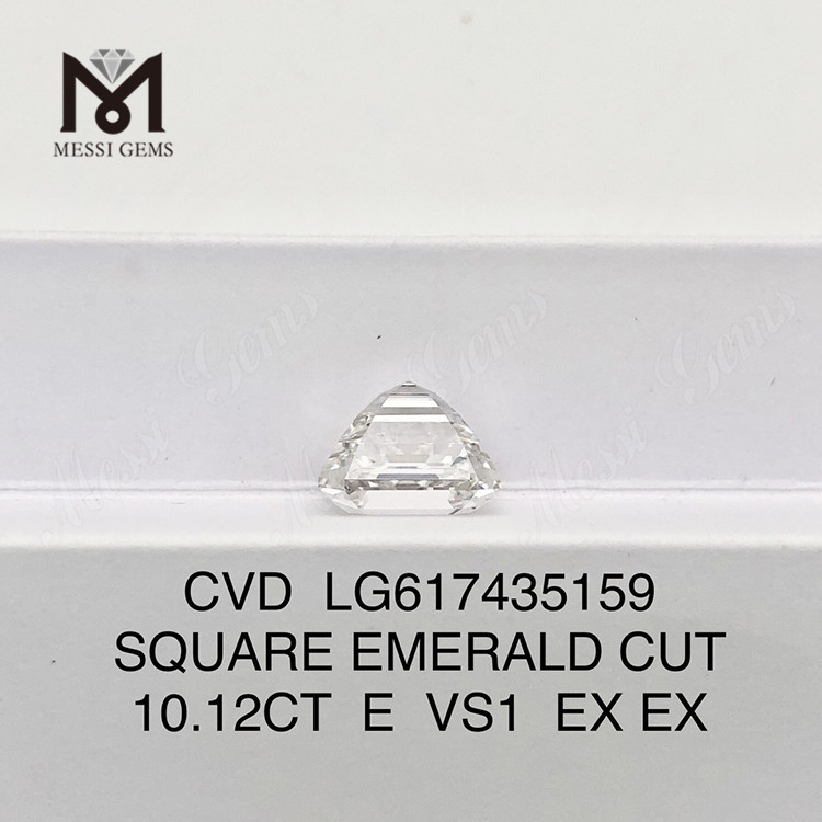 10.12CT E VS1 SQUARE EMERALD CUT acheter cvd diamant Qualité Investissement 丨 Messigems CVD LG617435159
