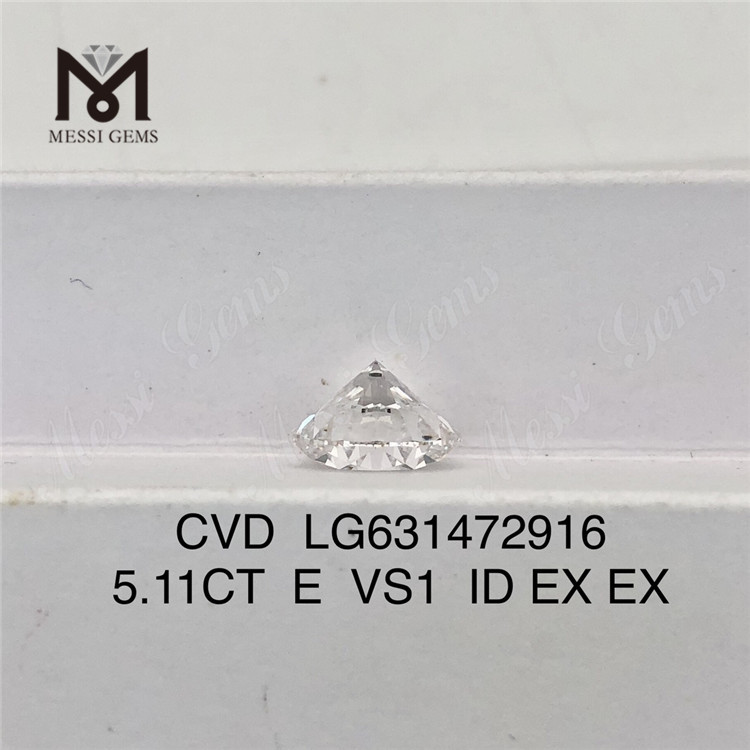 5.11CT E VS1 ID CVD diamant cultivé en laboratoire Chine LG631472916 丨Messigems 